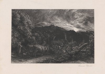 The Weary Ploughman by Samuel Palmer